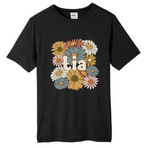 Groovy Tia Grandmother Flowers Tia Grandma Gift Tall Fusion ChromaSoft Performance T-Shirt