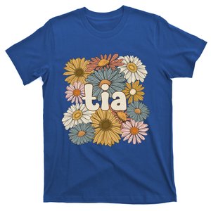 Groovy Tia Grandmother Flowers Tia Grandma Gift T-Shirt