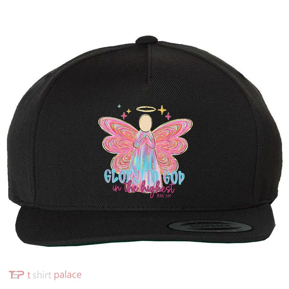 Glory To God In The Highest Jesus Christian Wool Snapback Cap