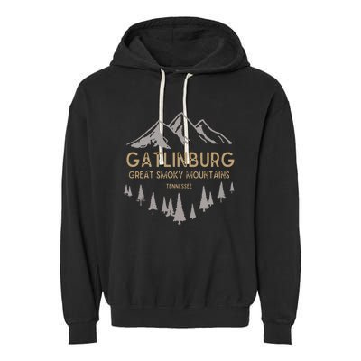 Gatlinburg Tennessee Great Smoky Mountains Souvenir Garment-Dyed Fleece Hoodie