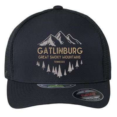 Gatlinburg Tennessee Great Smoky Mountains Souvenir Flexfit Unipanel Trucker Cap