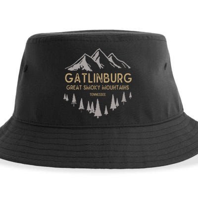 Gatlinburg Tennessee Great Smoky Mountains Souvenir Sustainable Bucket Hat