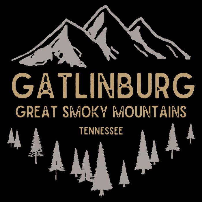 Gatlinburg Tennessee Great Smoky Mountains Souvenir Drawstring Bag