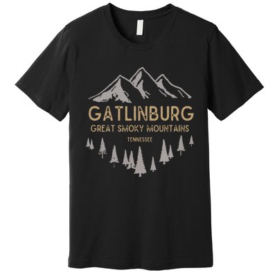 Gatlinburg Tennessee Great Smoky Mountains Souvenir Premium T-Shirt