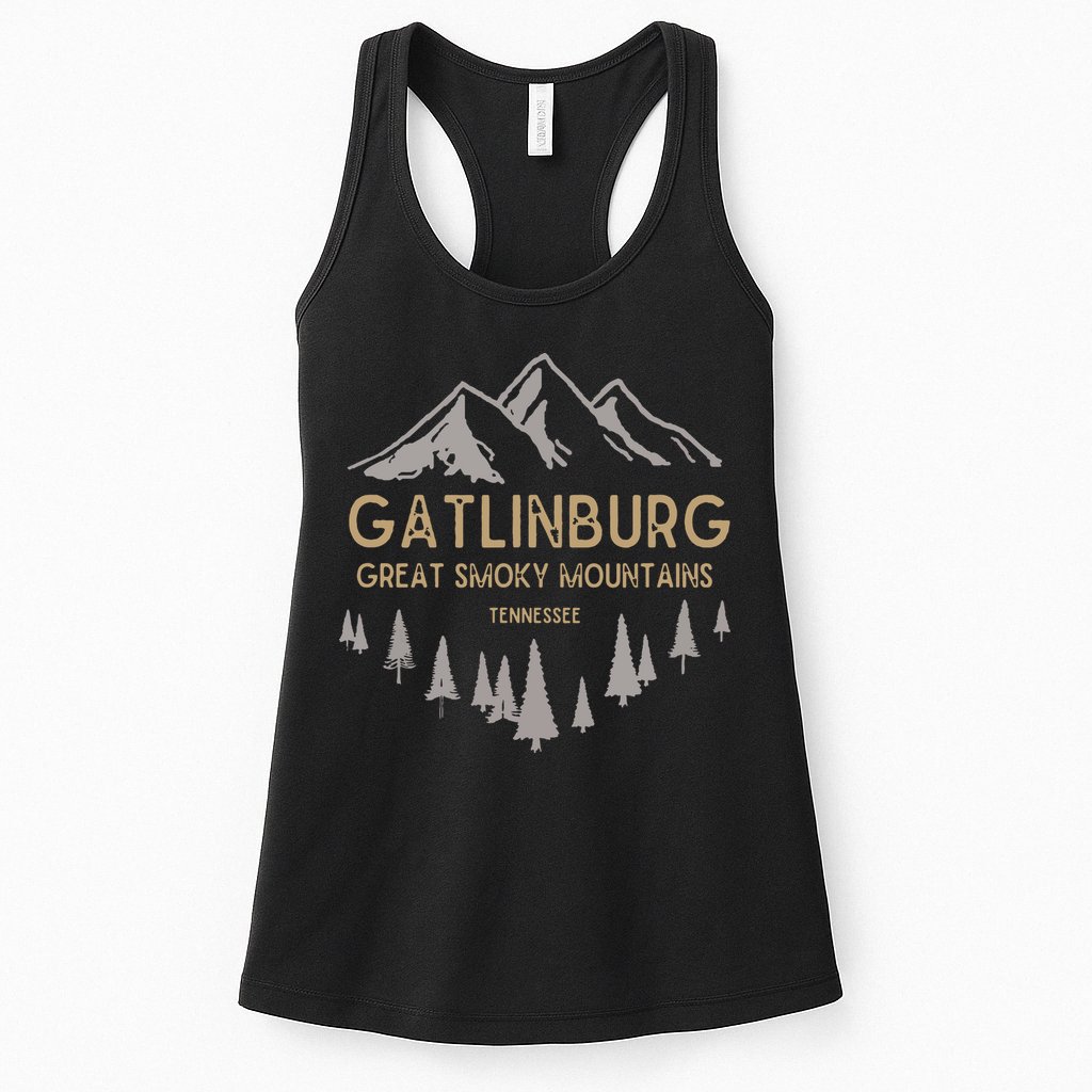 Gatlinburg Tennessee Great Smoky Mountains Souvenir Womens Tank Top
