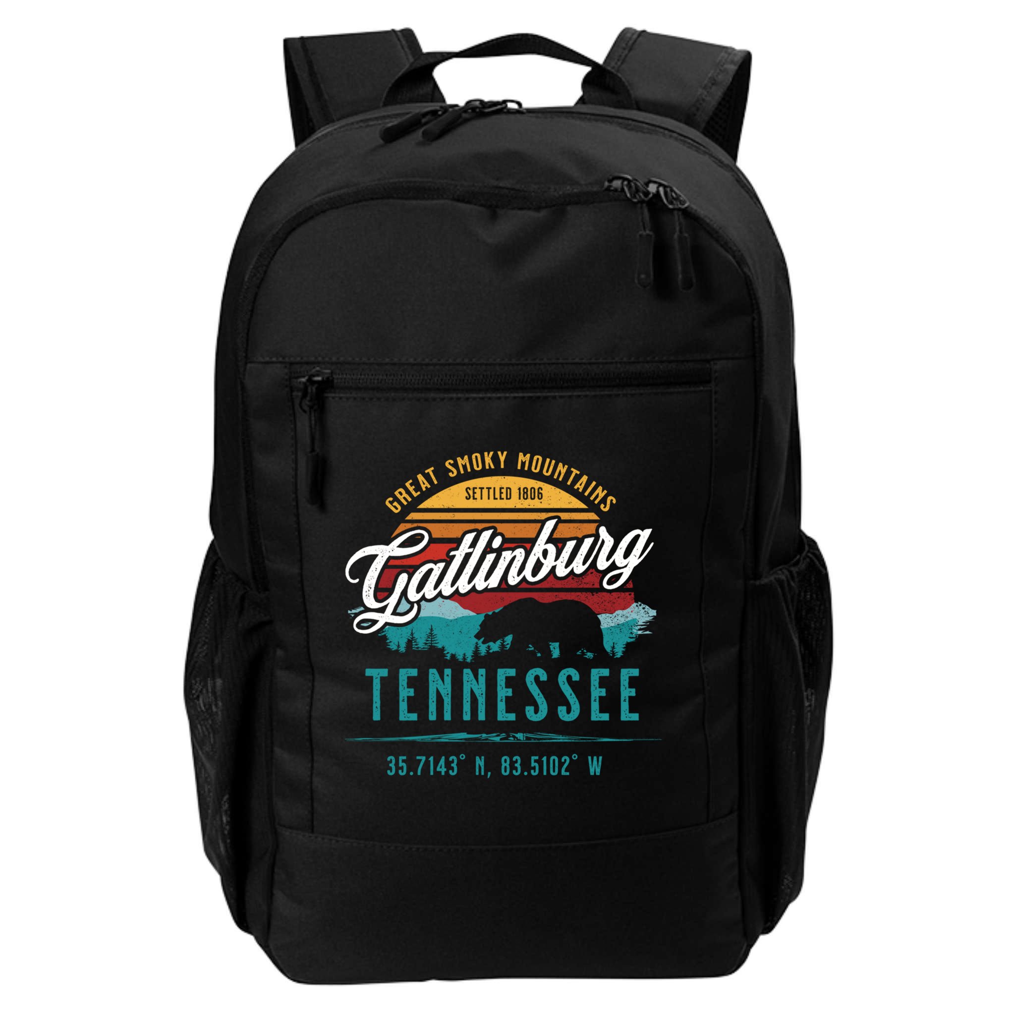 Gatlinburg Tennessee Great Smoky Mountains Bear Souvenir Cute Gift Backpack