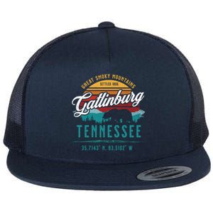 Gatlinburg Tennessee Great Smoky Mountains Bear Souvenir Cute Gift Flat Bill Trucker Hat