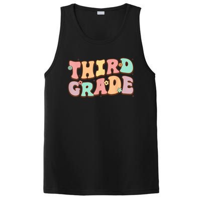 Groovy Third Grade Student 3Rd Grade Teacher Back To School Gift PosiCharge Competitor Tank