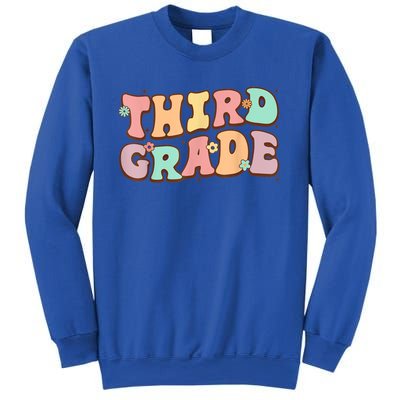 Groovy Third Grade Student 3Rd Grade Teacher Back To School Gift Sweatshirt