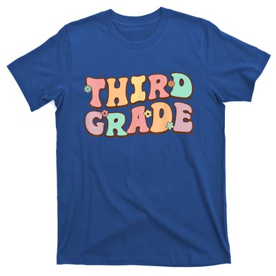 Groovy Third Grade Student 3Rd Grade Teacher Back To School Gift T-Shirt