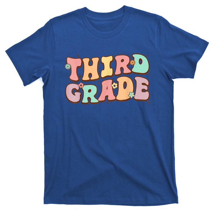 Groovy Third Grade Student 3Rd Grade Teacher Back To School Gift T-Shirt