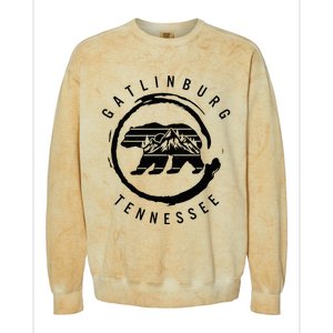 Gatlinburg Tennessee Great Smoky Mountains Bear Souvenir Colorblast Crewneck Sweatshirt