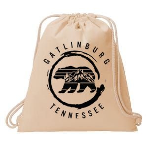 Gatlinburg Tennessee Great Smoky Mountains Bear Souvenir Drawstring Bag