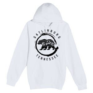 Gatlinburg Tennessee Great Smoky Mountains Bear Souvenir Premium Pullover Hoodie