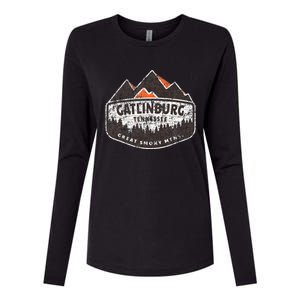 Gatlinburg Tennessee Great Smoky Mountains Souvenir Womens Cotton Relaxed Long Sleeve T-Shirt