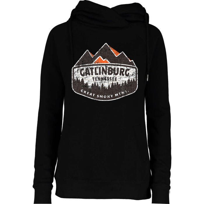 Gatlinburg Tennessee Great Smoky Mountains Souvenir Womens Funnel Neck Pullover Hood