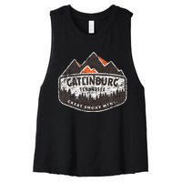 Gatlinburg Tennessee Great Smoky Mountains Souvenir Women's Racerback Cropped Tank