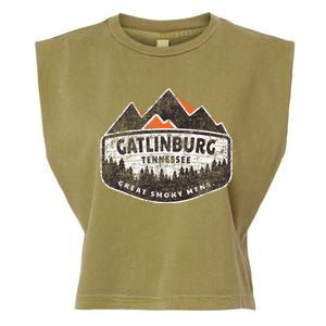 Gatlinburg Tennessee Great Smoky Mountains Souvenir Garment-Dyed Women's Muscle Tee