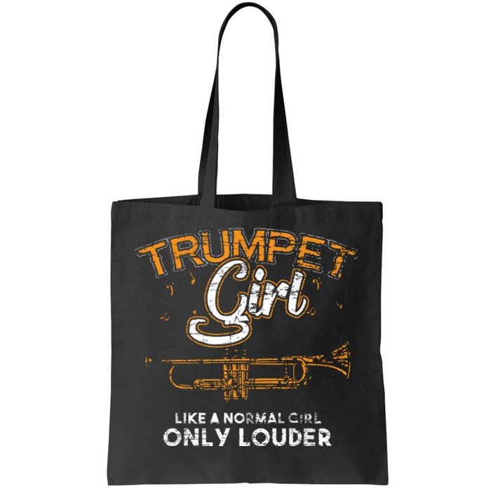 Girl Trumpet Tote Bag