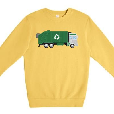 Garbage Truck Garbage Day Garbage Trucks Great Gift Premium Crewneck Sweatshirt