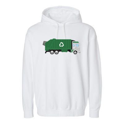 Garbage Truck Garbage Day Garbage Trucks Great Gift Garment-Dyed Fleece Hoodie