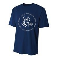 Girl Trip Girl's Weekend Great Memories Great Times Summer Performance Sprint T-Shirt