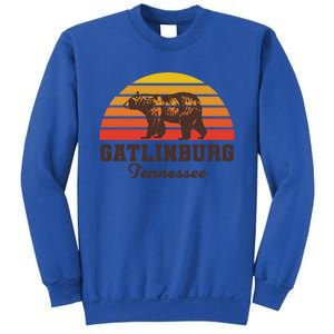 Gatlinburg Tennessee Great Smoky Mountains Bear Retro Sunset Gift Sweatshirt