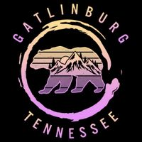 Gatlinburg Tennessee Great Smoky Mountains Bear Souvenir Gift Flat Bill Trucker Hat