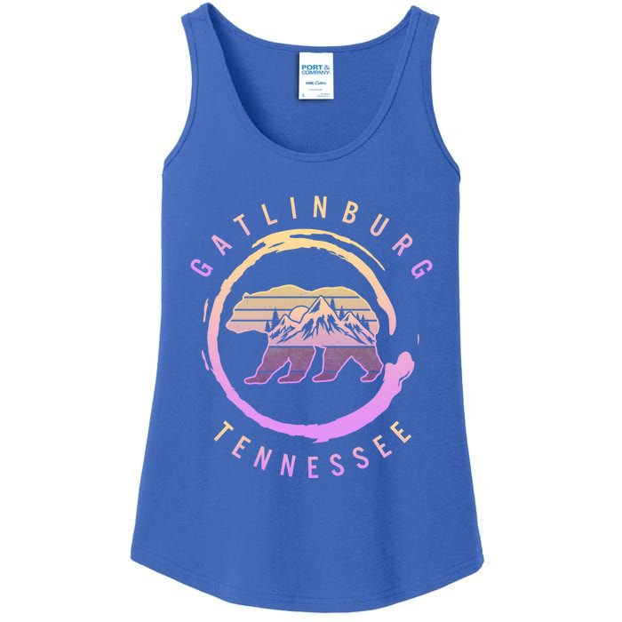 Gatlinburg Tennessee Great Smoky Mountains Bear Souvenir Gift Ladies Essential Tank