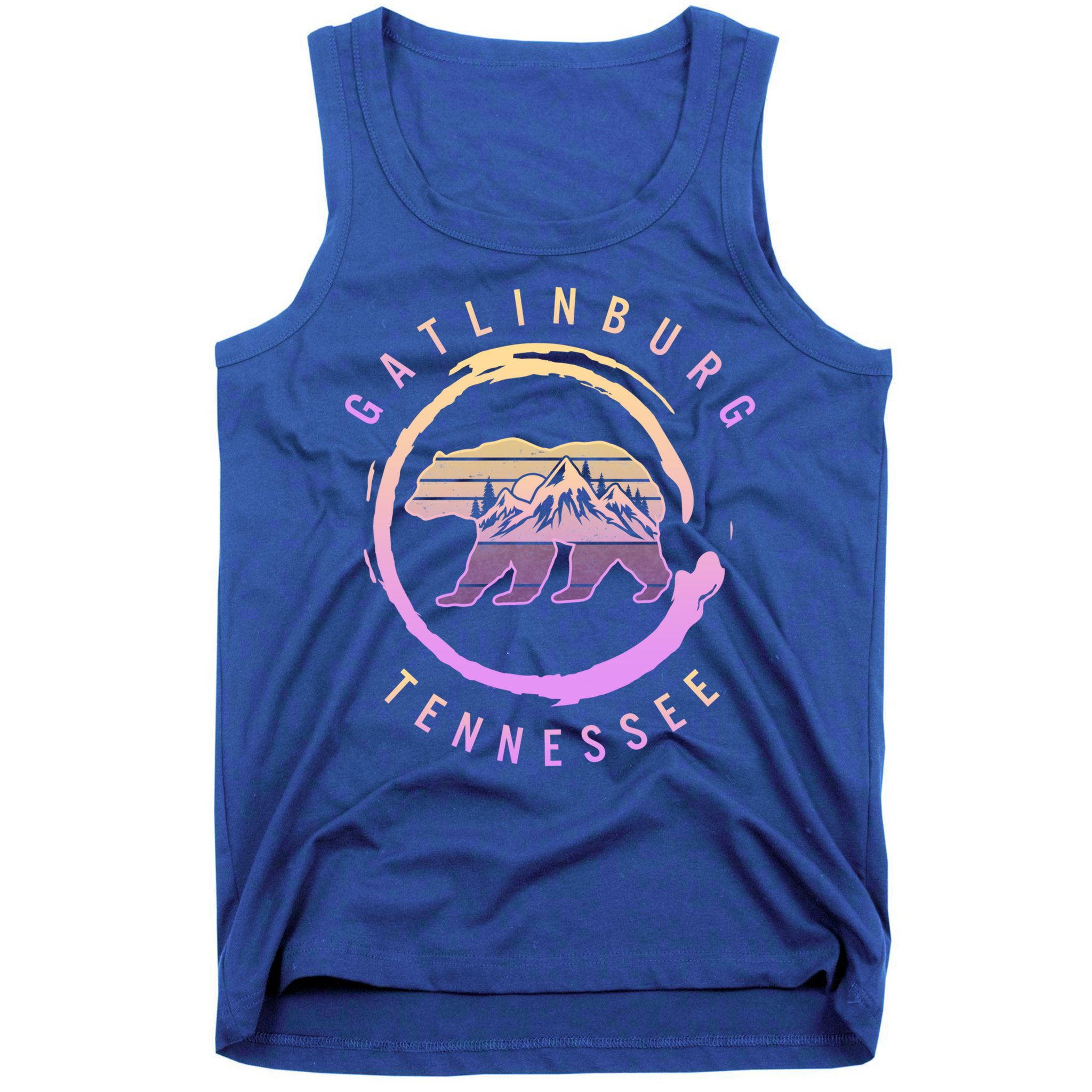 Gatlinburg Tennessee Great Smoky Mountains Bear Souvenir Gift Tank Top