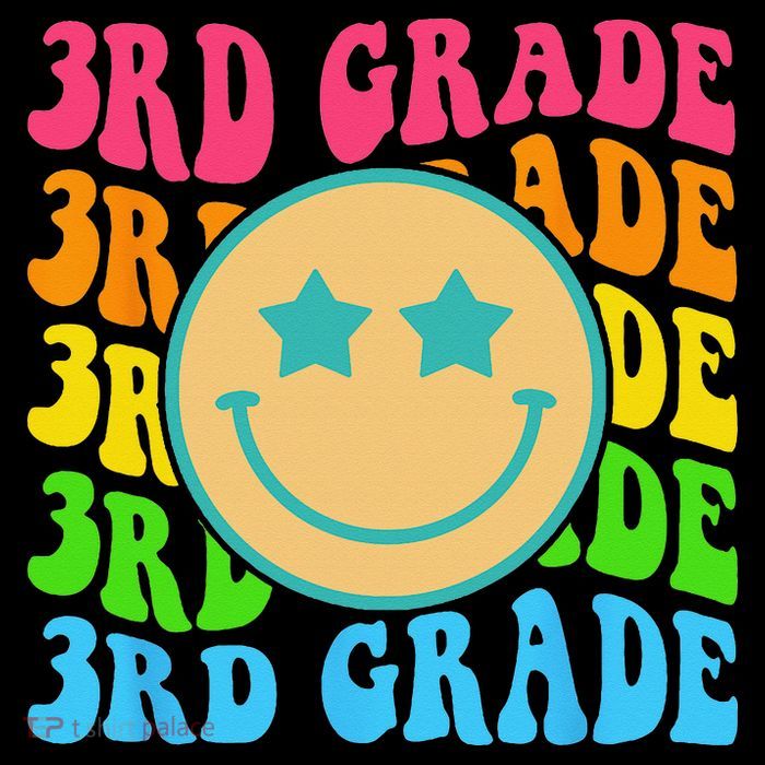 Groovy Third Grade Vibes Face Retro Teachers Back To School Stripe Pom Pom Beanie