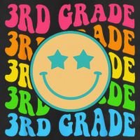 Groovy Third Grade Vibes Face Retro Teachers Back To School Cool Comfort Performance Bucket Hat