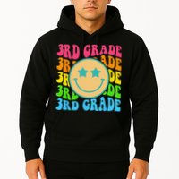 Groovy Third Grade Vibes Face Retro Teachers Back To School Hoodie
