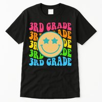 Groovy Third Grade Vibes Face Retro Teachers Back To School Tall T-Shirt