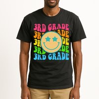 Groovy Third Grade Vibes Face Retro Teachers Back To School Tall T-Shirt