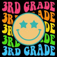 Groovy Third Grade Vibes Face Retro Teachers Back To School Bucket Hat