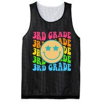 Groovy Third Grade Vibes Face Retro Teachers Back To School Mesh Reversible Basketball Jersey Tank