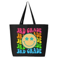Groovy Third Grade Vibes Face Retro Teachers Back To School 25L Jumbo Tote