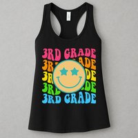 Groovy Third Grade Vibes Face Retro Teachers Back To School Womens Tank Top