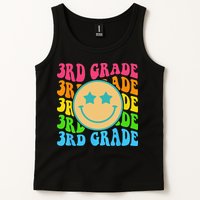 Groovy Third Grade Vibes Face Retro Teachers Back To School Tank Top