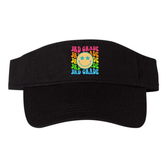 Groovy Third Grade Vibes Face Retro Teachers Back To School Visor