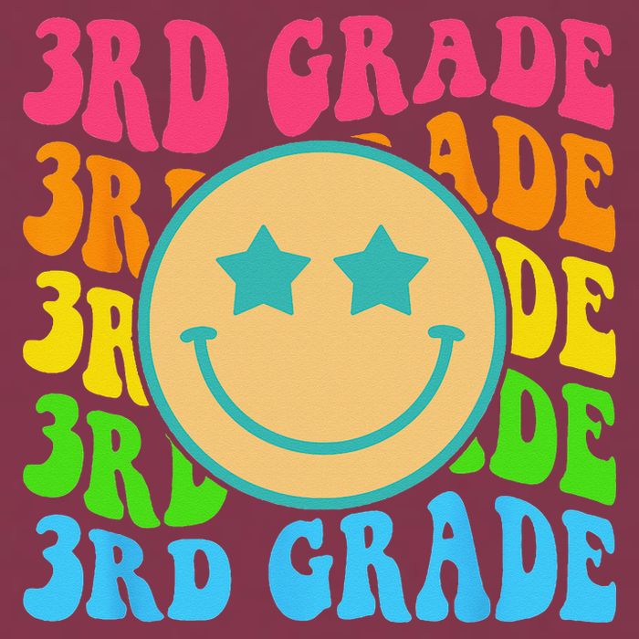 Groovy Third Grade Vibes Face Retro Teachers Back To School 16oz Travel Tumbler