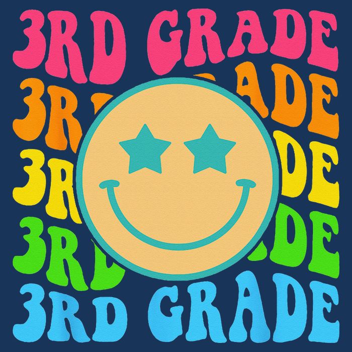 Groovy Third Grade Vibes Face Retro Teachers Back To School Infant Baby Jersey Bodysuit