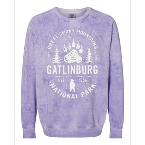 Gatlinburg Tennessee Great Smoky Mountains Colorblast Crewneck Sweatshirt