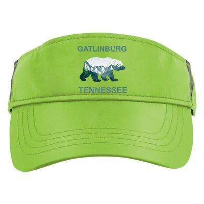 Gatlinburg Tennessee Great Smoky Mountains Bear Gift Adult Drive Performance Visor