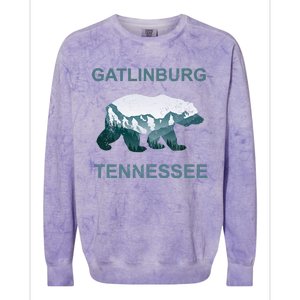 Gatlinburg Tennessee Great Smoky Mountains Bear Gift Colorblast Crewneck Sweatshirt