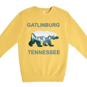 Gatlinburg Tennessee Great Smoky Mountains Bear Gift Premium Crewneck Sweatshirt