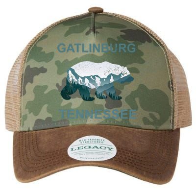 Gatlinburg Tennessee Great Smoky Mountains Bear Gift Legacy Tie Dye Trucker Hat