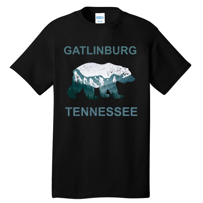 Gatlinburg Tennessee Great Smoky Mountains Bear Gift Tall T-Shirt