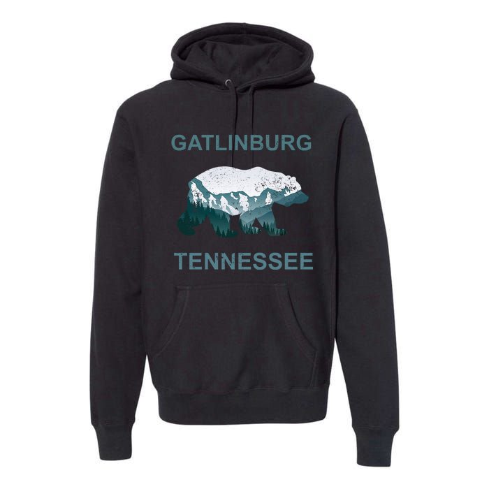 Gatlinburg Tennessee Great Smoky Mountains Bear Gift Premium Hoodie